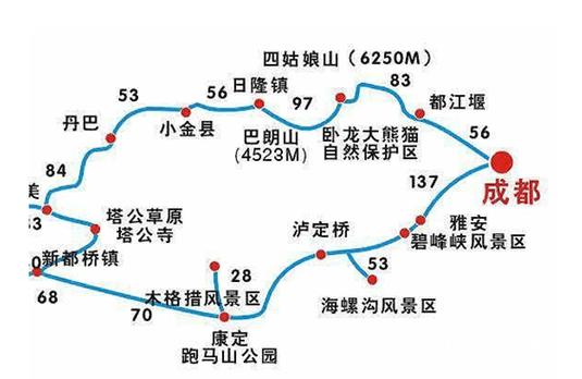 成都到新都桥自驾游路线及攻略