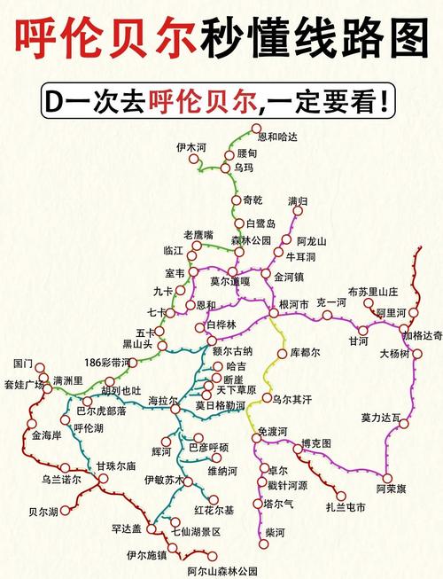 呼伦贝尔大草原自驾游路线图