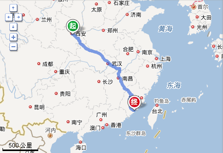 西安到厦门自驾游多少公里