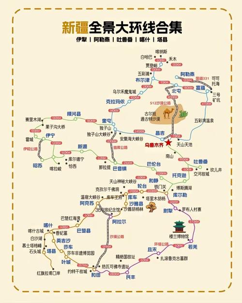 昆明到新疆自驾游最佳路线