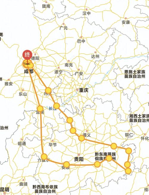成都到贵州自驾游最佳路线