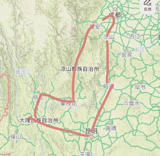 四川到云南自驾游最佳路线