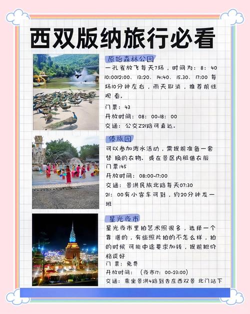 西双版纳各景点老年门票优惠