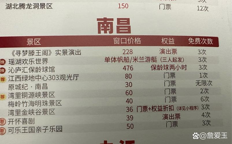 江西旅游一卡通包括哪些景点