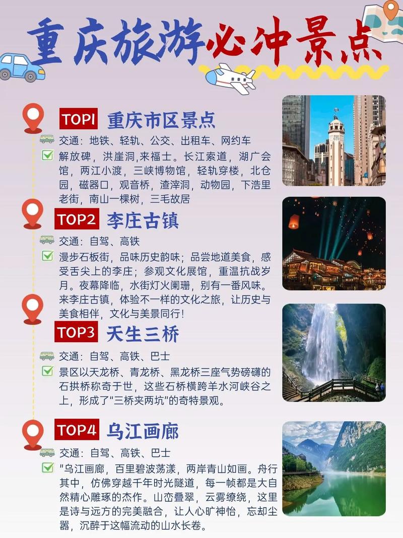 重庆周边两日自驾游攻略