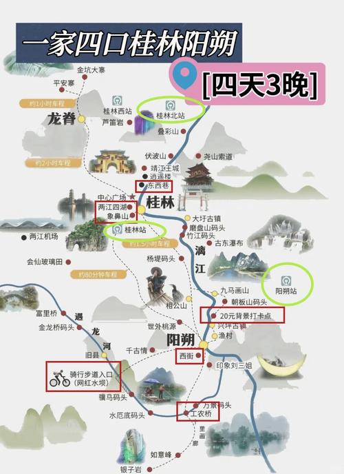 阳朔十里画廊自驾游攻略