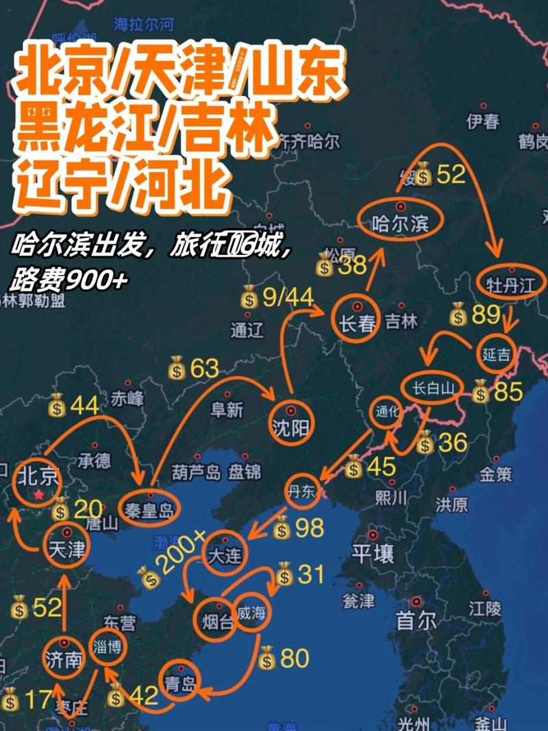 哈尔滨到北京自驾游路线