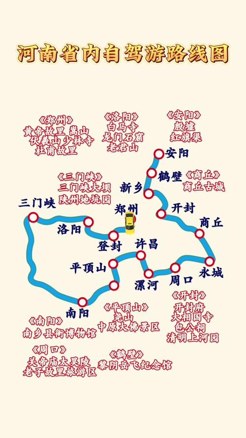 河南省旅游景点地图高清版