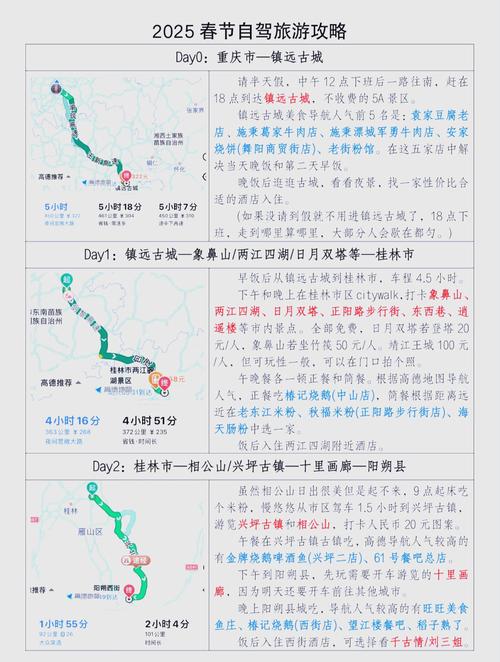 重庆2025春节自驾游