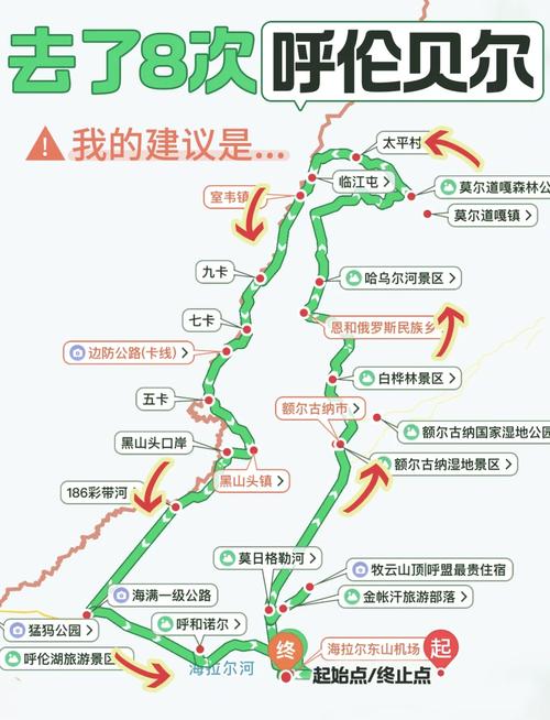 呼伦贝尔草原自驾游路线