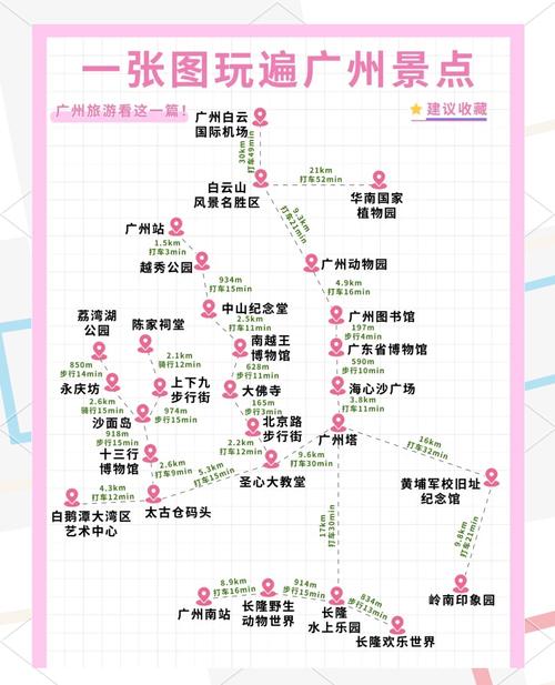 广州市旅游地图景点分布