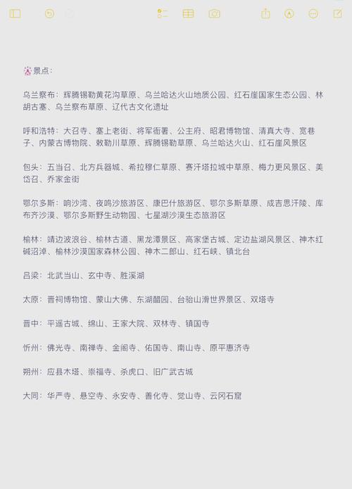 山西内蒙古自驾游攻略