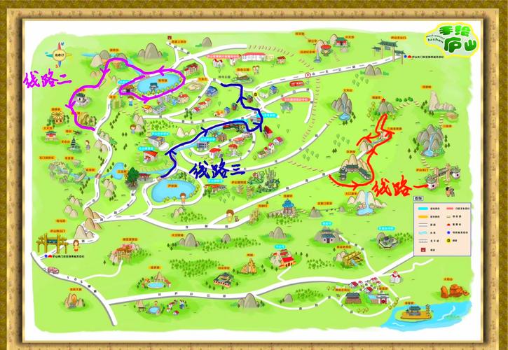 庐山景区自驾游路线图