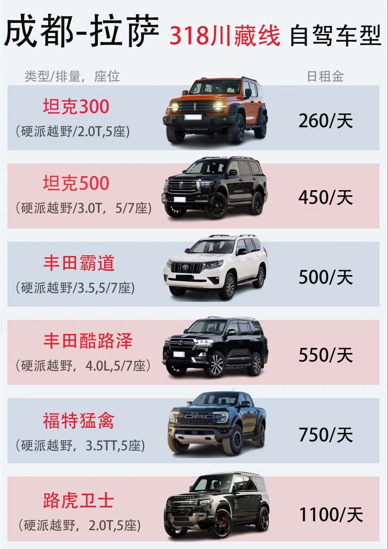 川藏自驾游对车的要求