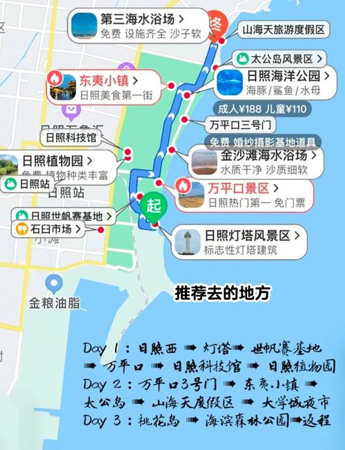 济南日照自驾游路线图