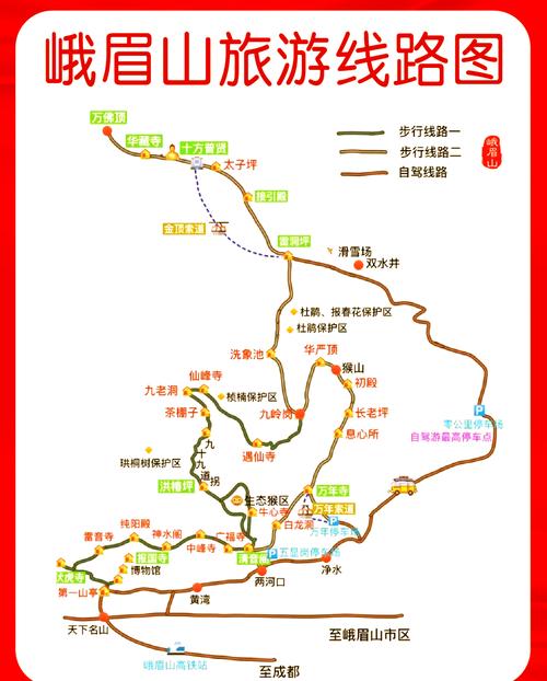 峨眉山张沟自驾游路线
