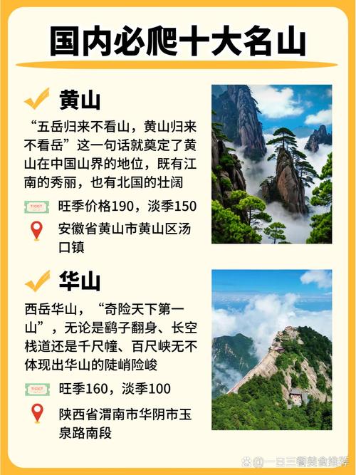 国内旅游景点大全排行榜