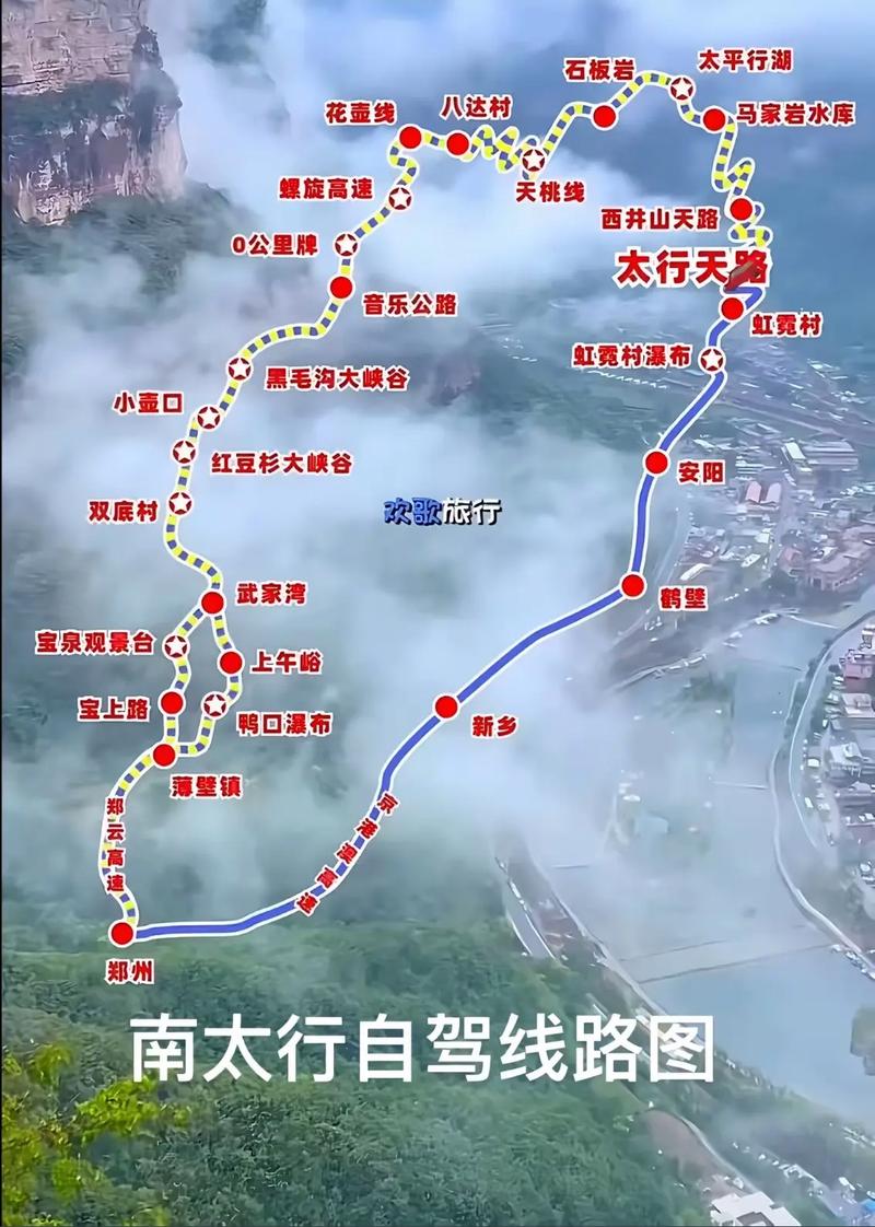 菏泽出发自驾游路线图