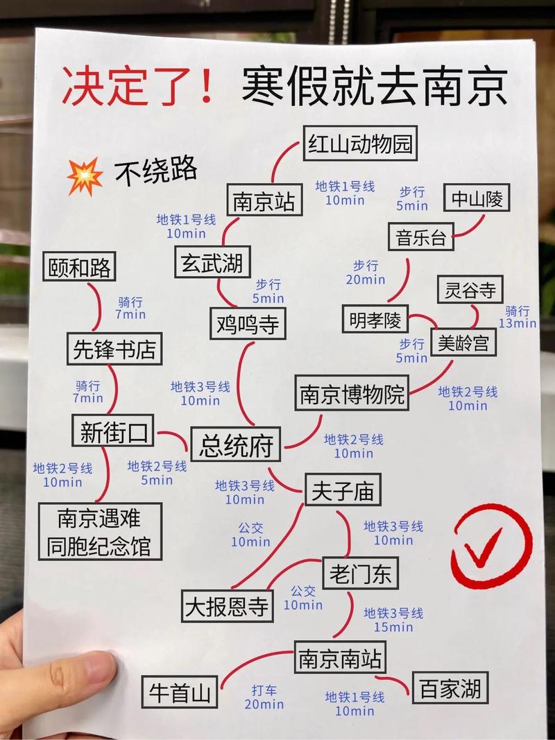 南京自驾游最佳路线图