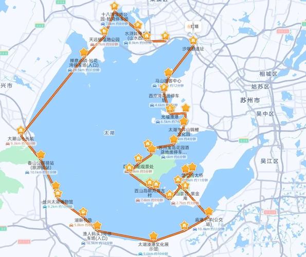 苏州太湖自驾游路线图