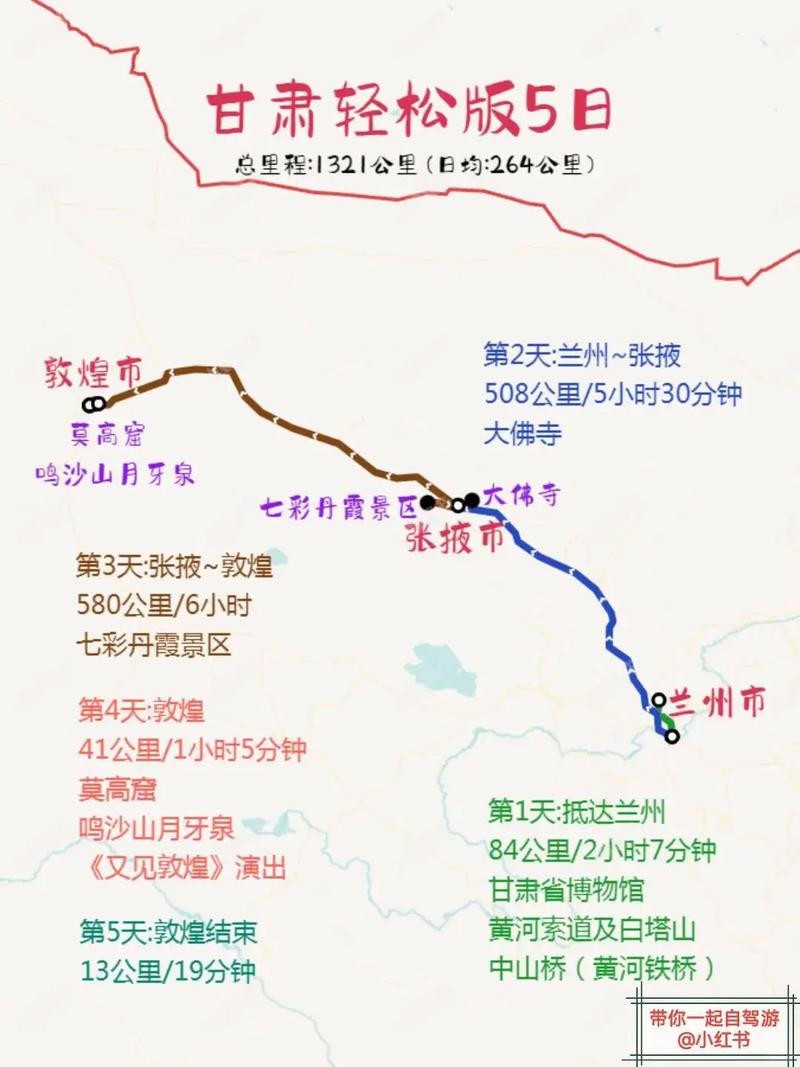 兰州到张掖4日自驾游