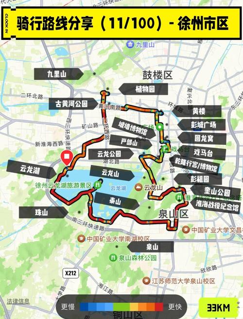 徐州周边自驾游路线图