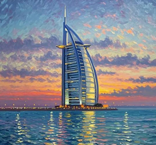 迪拜帆船酒店简笔画