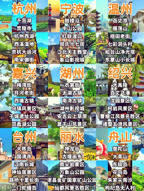 浙江的景点有哪些地方