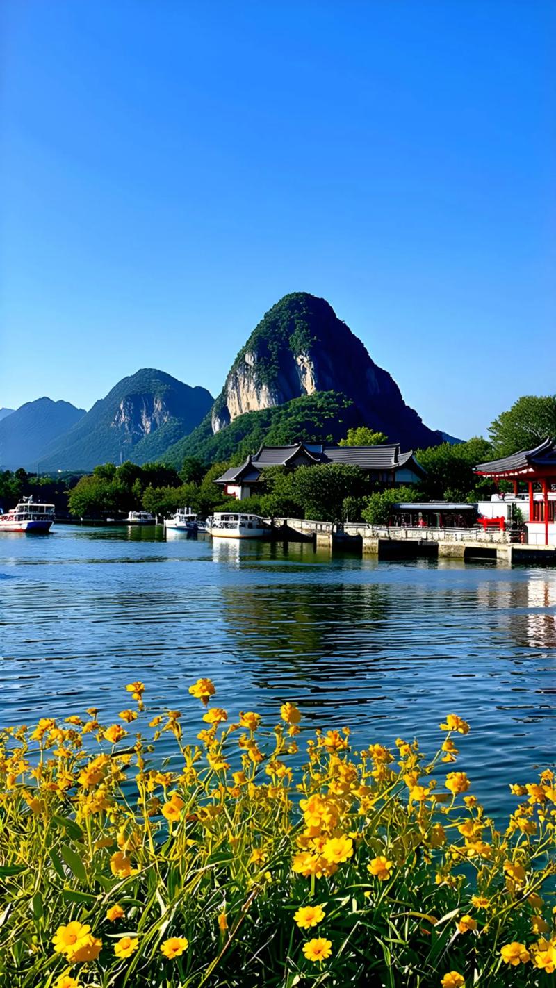 广西桂林山水旅游景点