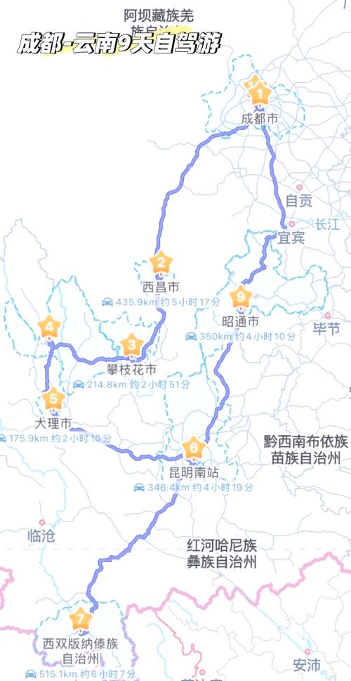 国庆成都到云南自驾游