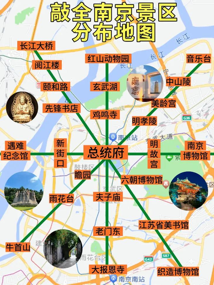 南京自驾游一日游地图