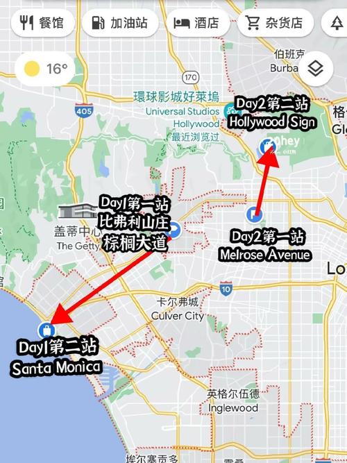 洛杉矶出发自驾游路线