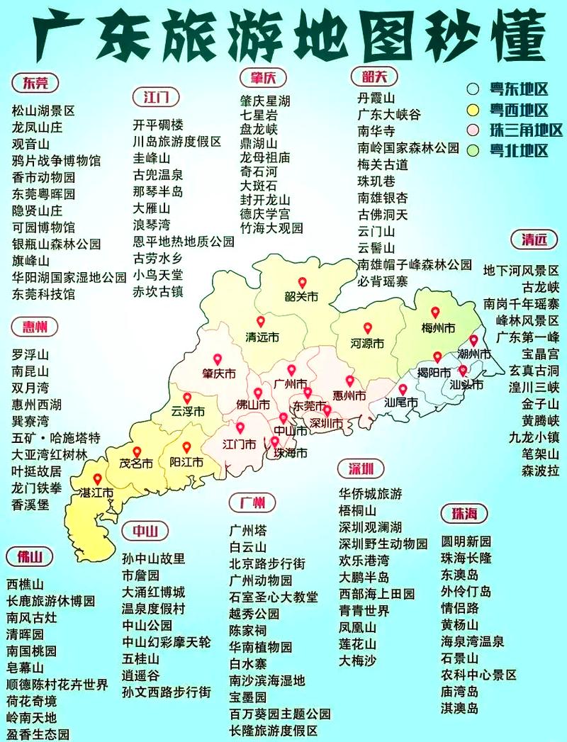 广东地图旅游景点大全