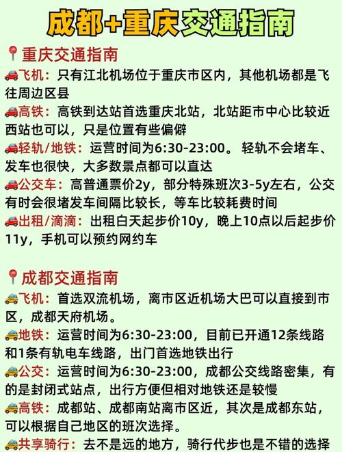 重庆到成都自驾游线路