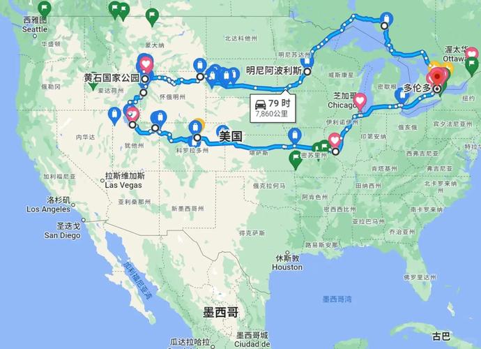 中国到美国自驾游路线