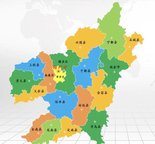江西赣州旅游景点地图