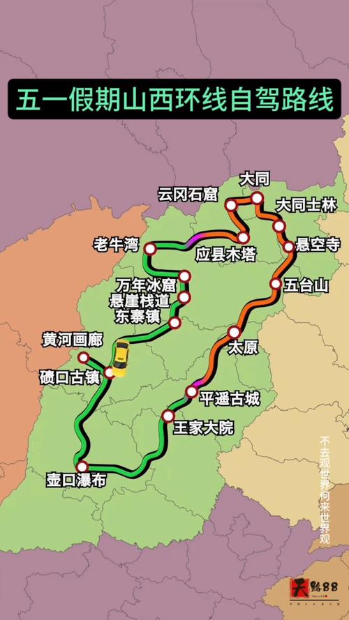 盘锦到山西自驾游路线