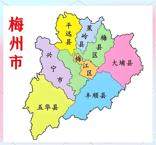 梅州旅游景点大全地图