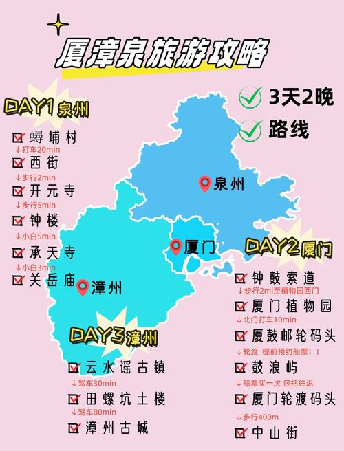泉州到漳州自驾游路线