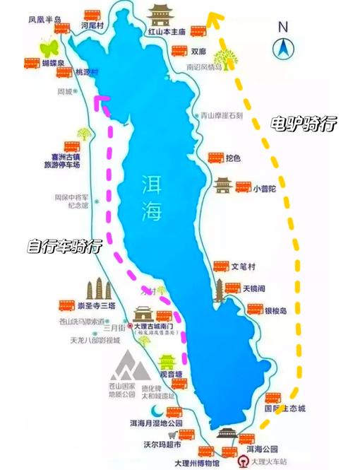 环洱海自驾游最佳路线